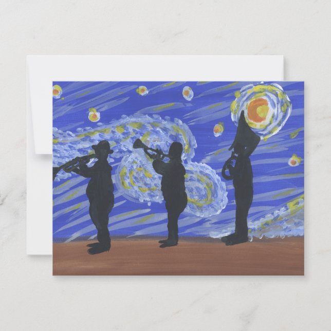 Brass Band New Orleans Starry Night (Framsida)