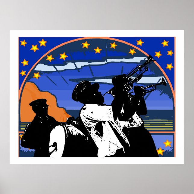 Brass Band Stars Poster (Framsidan)