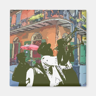 Brass Band vid Pirater Alley Magnet