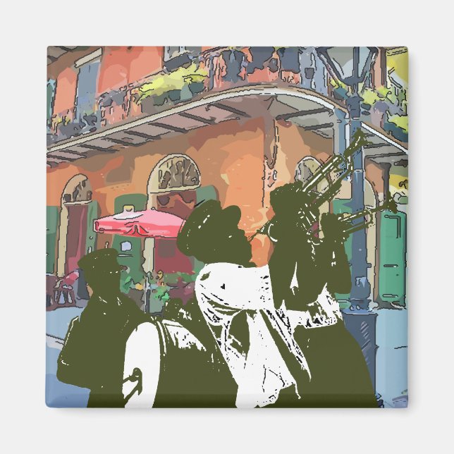 Brass Band vid Pirater Alley Magnet (Framsidan)
