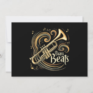 Brass Beats Trumpet Player Groove Inbjudningar