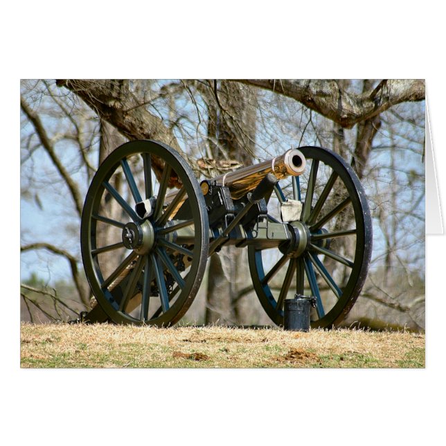 Brass Cannon Hälsningskort (Framsidan Horizontal)