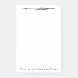 Brass Flute Post-it Block