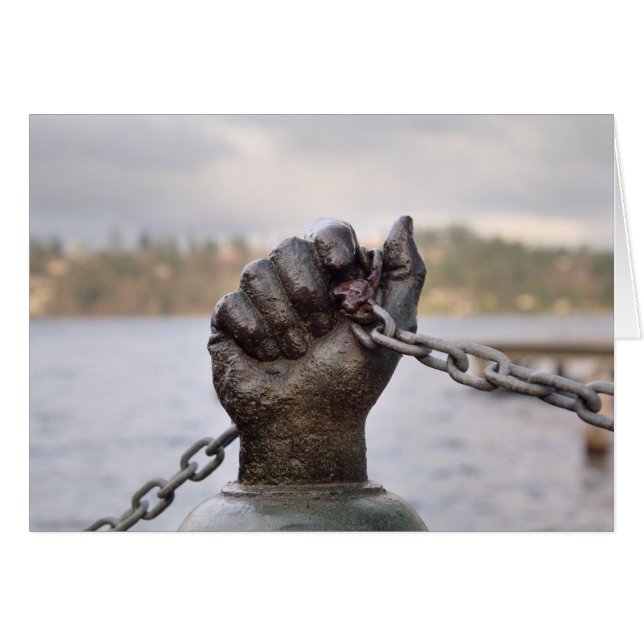 Brass Hand-kort Hälsningskort (Framsidan Horizontal)