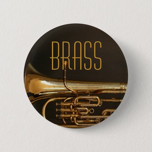 Brass Horn-knapp Knapp (Framsida)