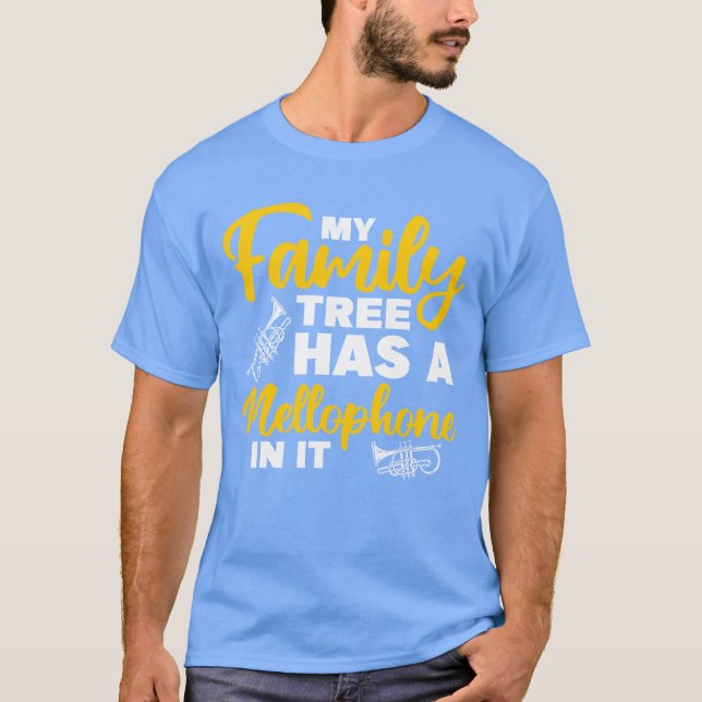 Brass Instrument Mellophonist Marching Band family T Shirt (Framsida)