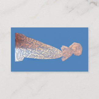 Brass rubbar medeltida dam visitkort