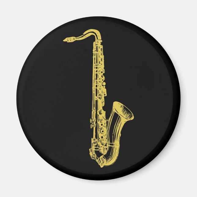 Brass Sax Magnet (Framsidan)