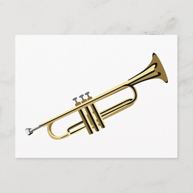 Brass Trumpet Vykort (Framsida)