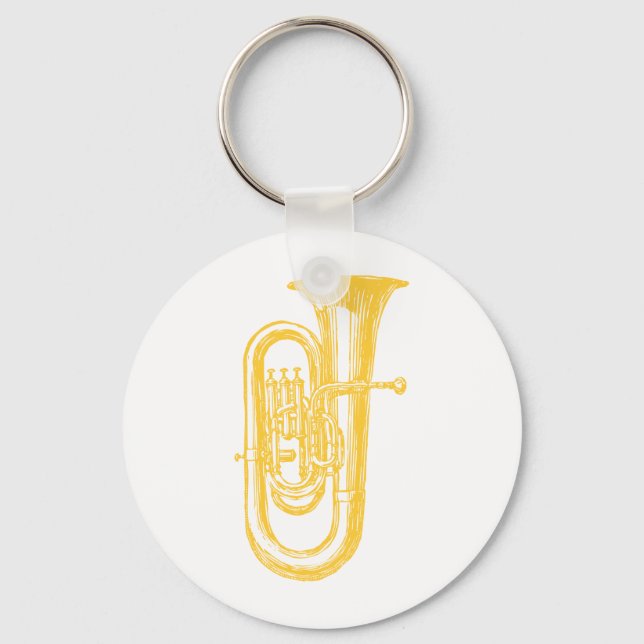 "Brass" Tuba Nyckelring (Framsida)