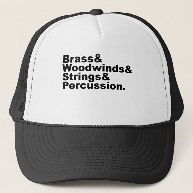 Brass & Woodwinds & Strings & Percussion Orchestra Truckerkeps (Framsida)