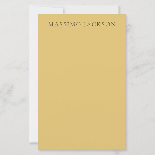 Brass Yellow Minimalist Plain Modern Aesthetic (Framsida)