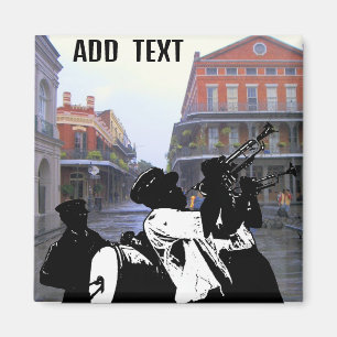 Brassband French Quarter New Orleans Magnet