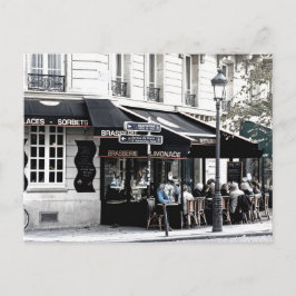 BRASSERIE GATUAFFÄR KAFFESALONG POSTCROSSING VYKORT