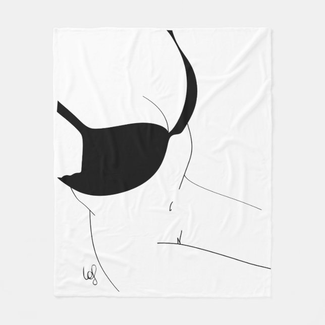 Brassière noire fleecefilt (Framsidan)