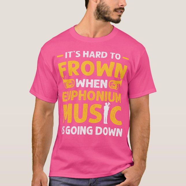 Brassinstrument Eufoniumspelare Brassorkester T Shirt (Framsida)
