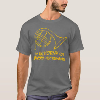 Brassinstrument Valthorn Orkesterfamilj T Shirt