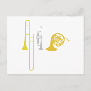Brassinstrument Vykort