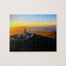 Brasstown Bald Observation Torn vid Sunrise