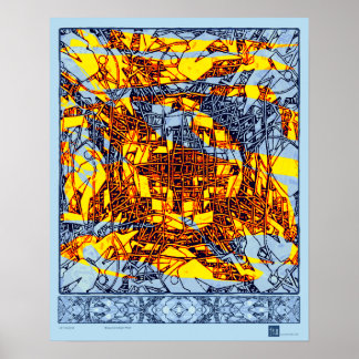 Brassy November Vind Poster