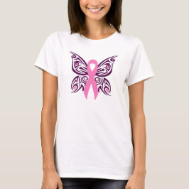 Brast Cancer Awareness Butterfly T Shirt