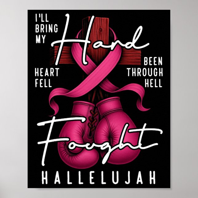 Brast Cancer Awareness Christian Hårfag Hall Poster (Framsidan)