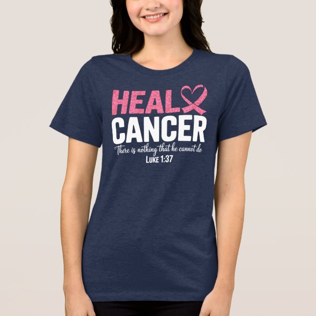 Brast Cancer Awareness Christian T Shirt (Framsida)