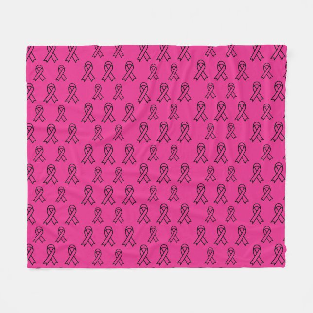 Brast Cancer Awareness Fleece Blanket (Framsidan (Horisontell))