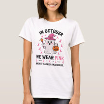 Brast Cancer Awareness Halloween Ghost Design