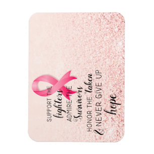 Brast Cancer Awareness Hope Inspirational Quote Magnet