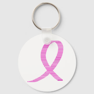Brast Cancer Awareness Pinkt Ribbon Nyckelring