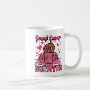 Brast Cancer Awareness Warrior Black Women Melani Kaffemugg