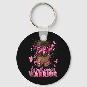 Brast Cancer Awareness Warrior Black Women Melani Nyckelring