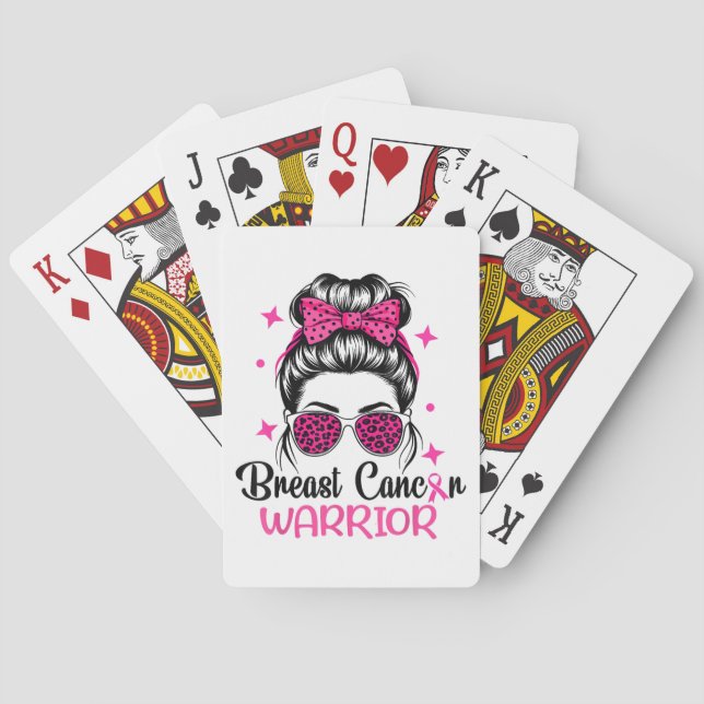 Brast Cancer Awareness Warrior Casinokort (Baksidan)