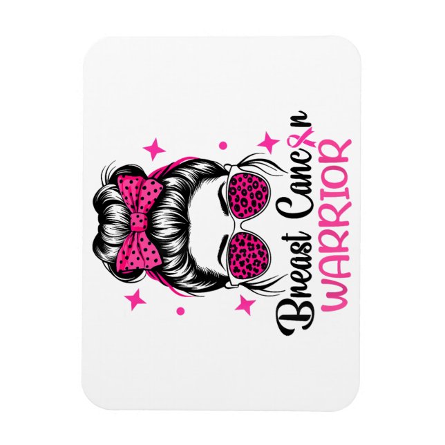 Brast Cancer Awareness Warrior Magnet (Vertikal)