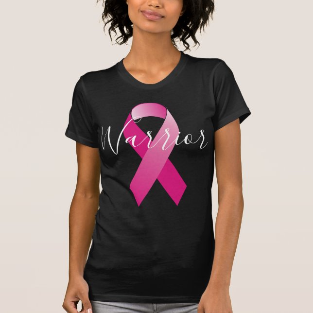 Brast Cancer Awareness Warrior Tshirt T Shirt (Framsida)