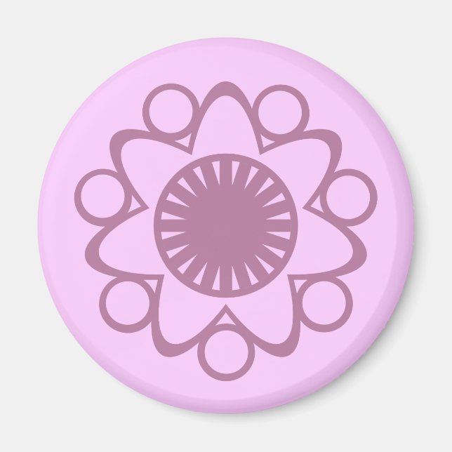 Brast med Life Flower Magnet, Lavender Magnet (Framsidan)