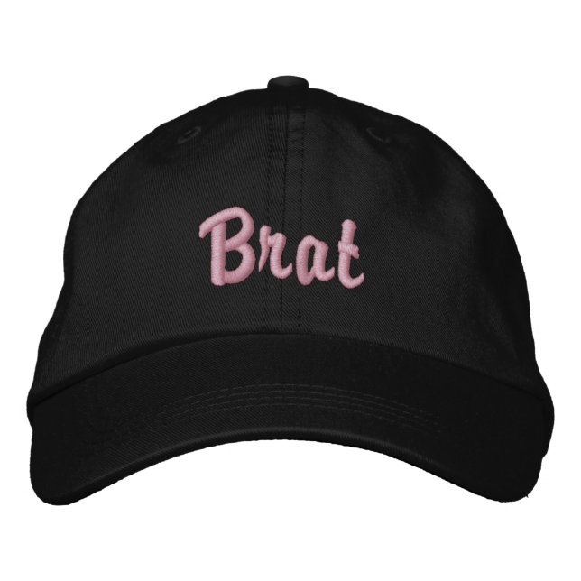 Brat Embroized Flirty Cap Broderad Keps (Framsida)