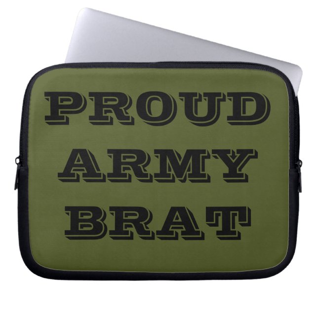 Brat för laptop sleeve Proud Army (Framsidan)