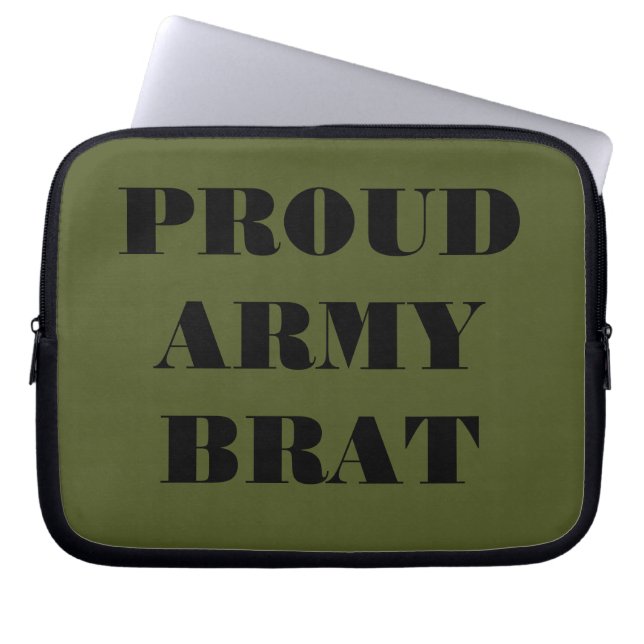 Brat för laptop sleeve Proud Army (Framsidan)
