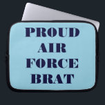 Brat för laptop sleeve Proud Luft Force<br><div class="desc">Brat för laptop sleeve Proud Luft Force</div>