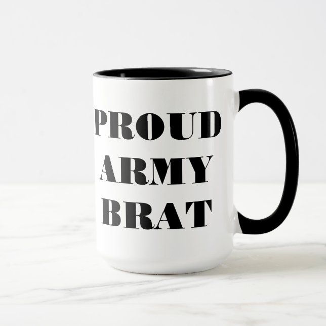 Brat för mugg Proud Army (Höger)
