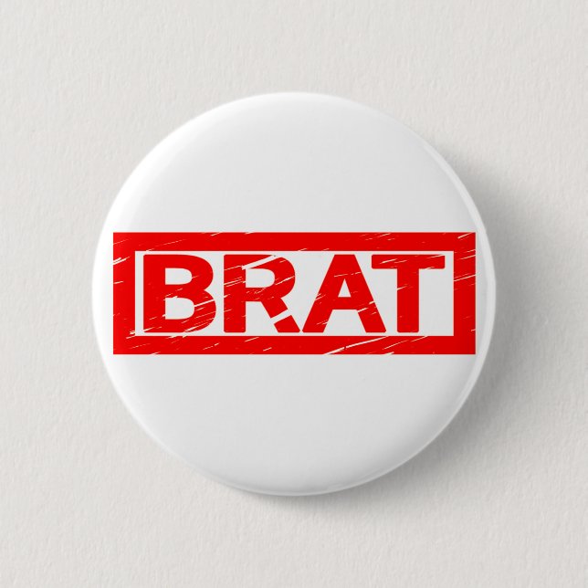 Brat Frimärke Knapp (Framsida)