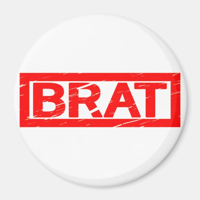 Brat Frimärke Magnet (Framsidan)