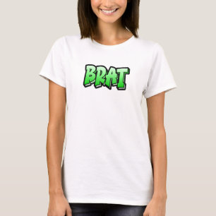 Brat Graffiti Stil design som säger Brat 1 T Shirt