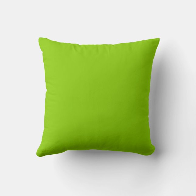 Brat Green Enhetlig Färg Kudde (Baksida)