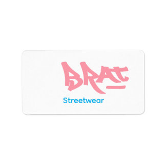 Brat logo adressetikett