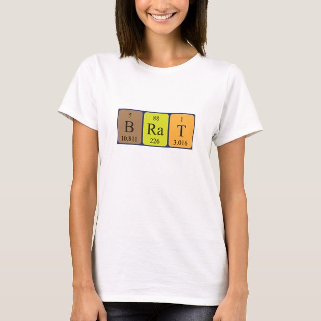 Brat Periodisk skjorta bord namn Tee (Framsida)