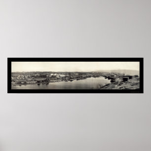 BråteRedondo Beach foto 1909 Poster