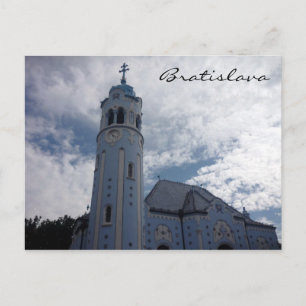 Bratislava blå kyrka vykort